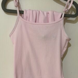 Light Pink Ribbed Woman’s Long Dress